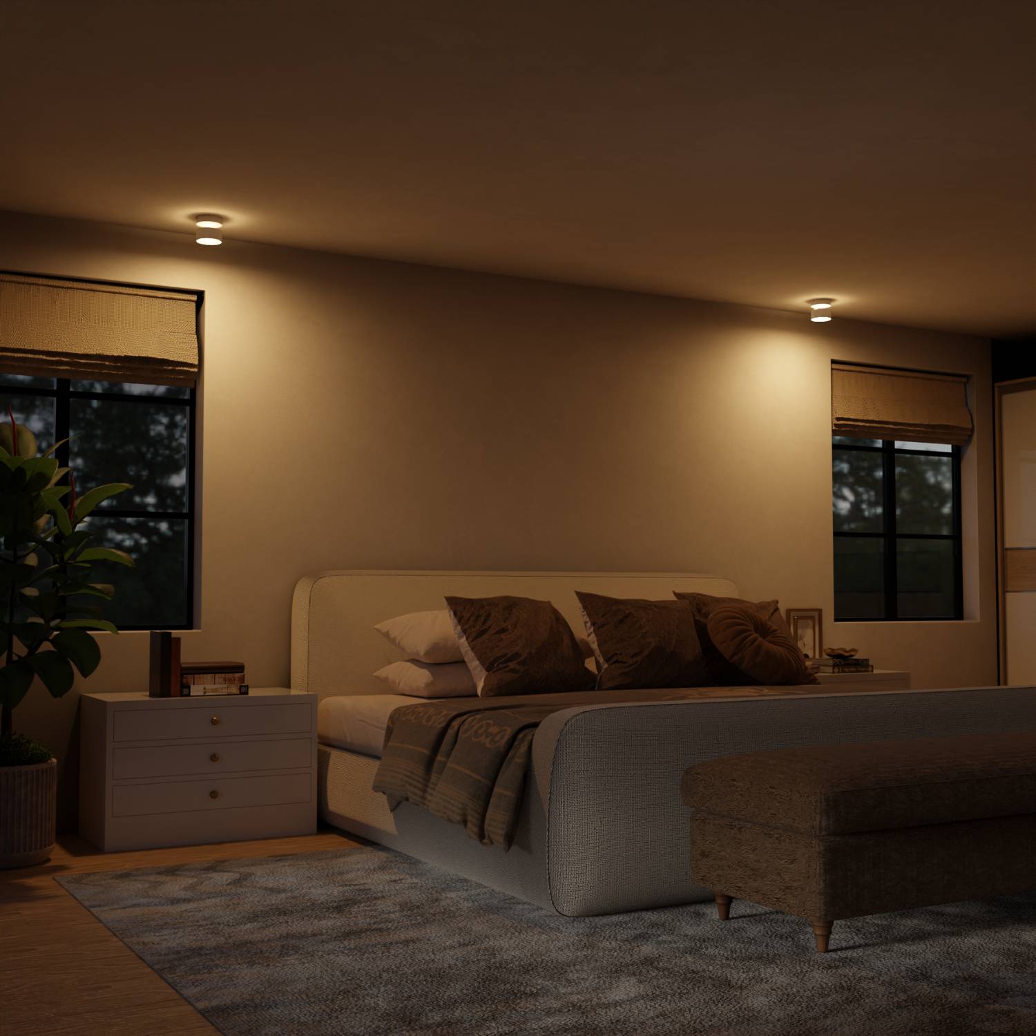 Bela Ceiling Light | Modern Cylindrical Design, Up-Down Illumination