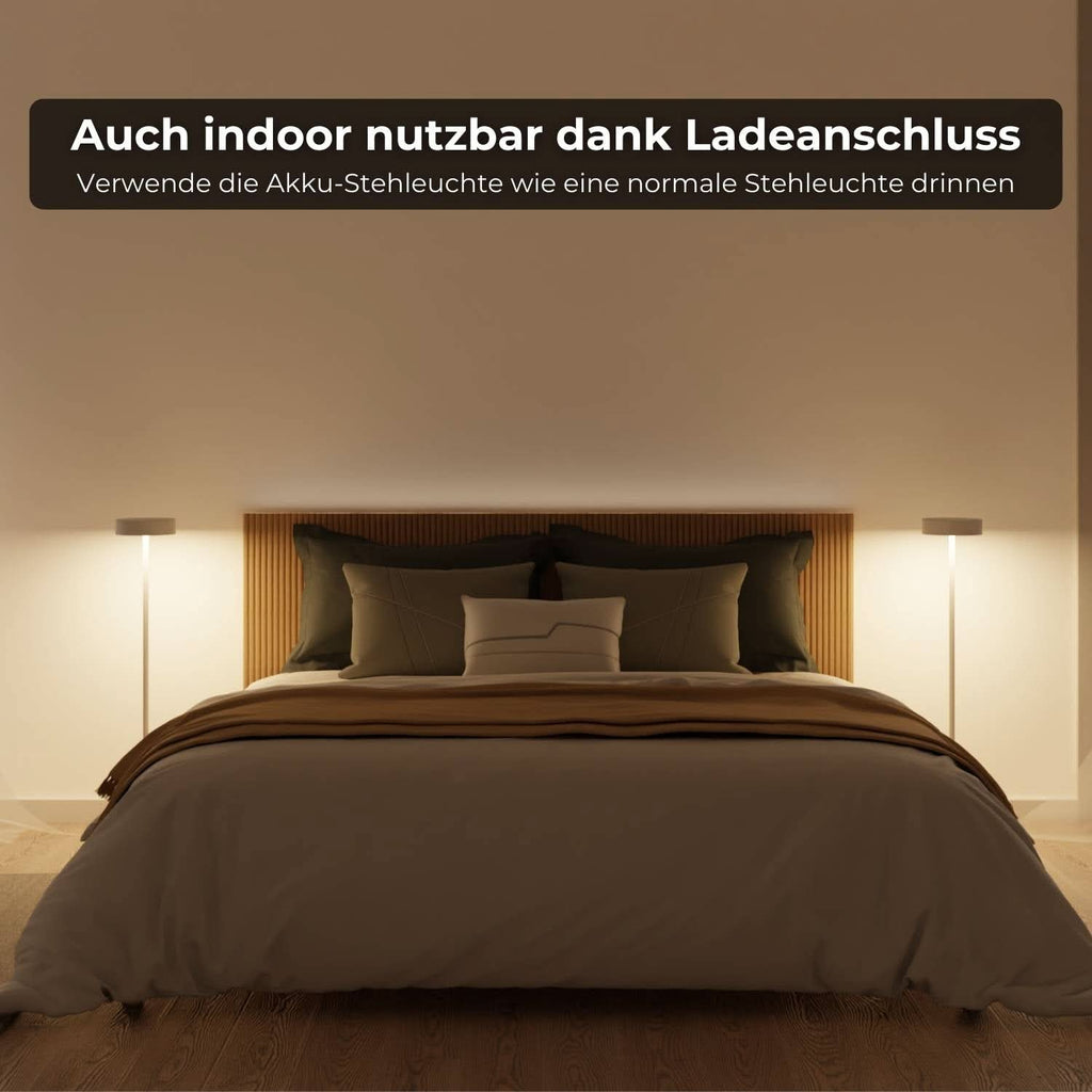 Bello Battery-Powered Floor Lamp | IP54 Waterproof, 6000 mAh Battery