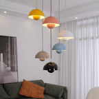 Lumina: Modern Scandinavian Pendant Light with Colored LED Bulbs