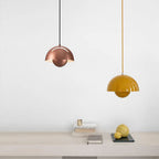 Lumina: Modern Scandinavian Pendant Light with Colored LED Bulbs
