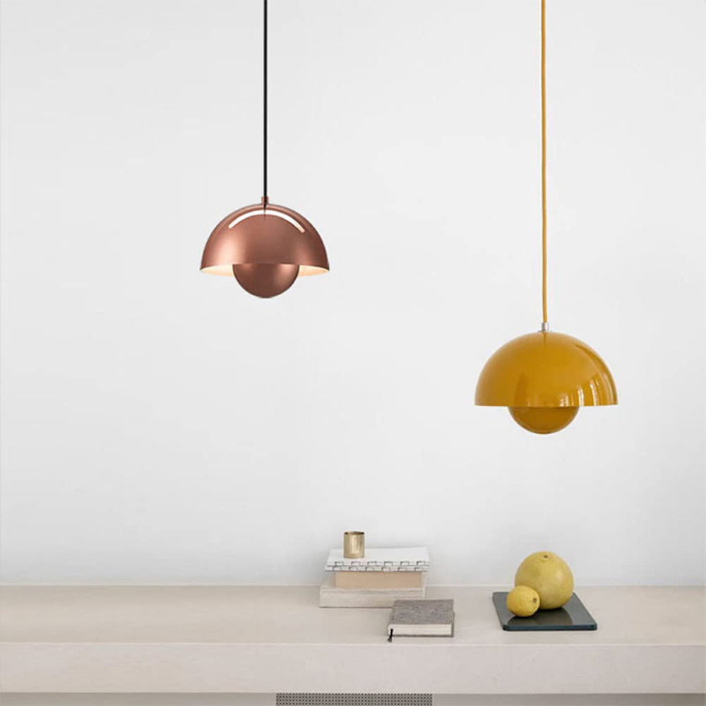 Lumina: Modern Scandinavian Pendant Light with Colored LED Bulbs