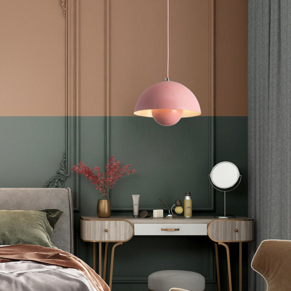 Lumina: Modern Scandinavian Pendant Light with Colored LED Bulbs