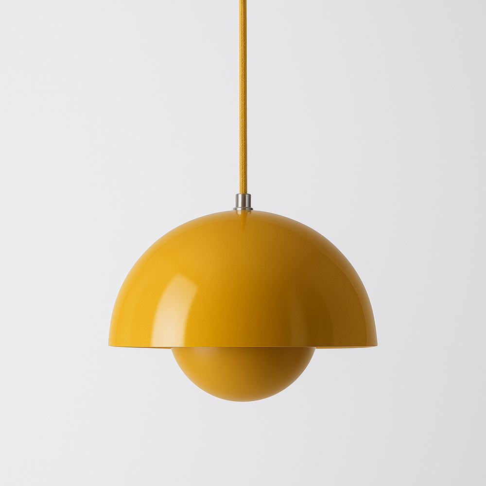 Lumina: Modern Scandinavian Pendant Light with Colored LED Bulbs