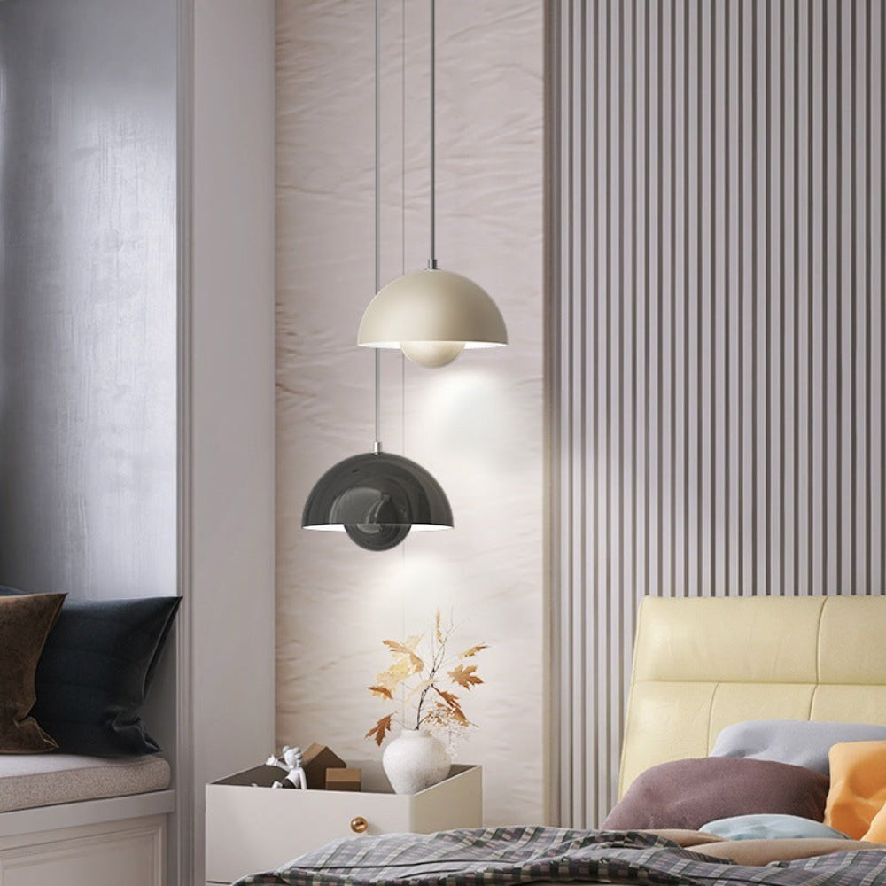 Lumina: Modern Scandinavian Pendant Light with Colored LED Bulbs