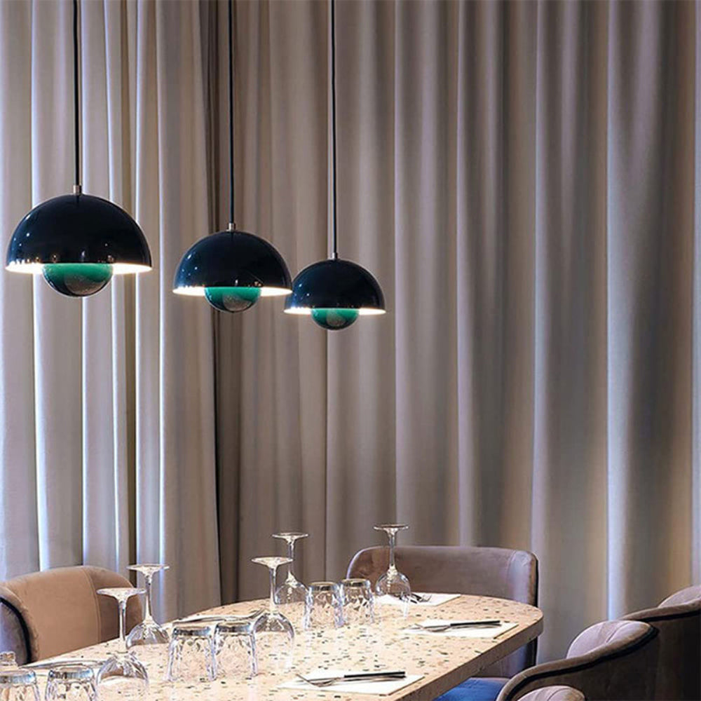 Lumina: Modern Scandinavian Pendant Light with Colored LED Bulbs