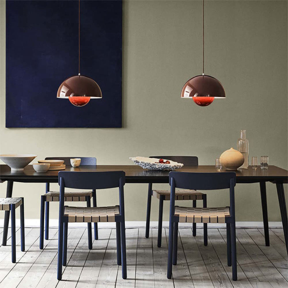 Lumina: Modern Scandinavian Pendant Light with Colored LED Bulbs