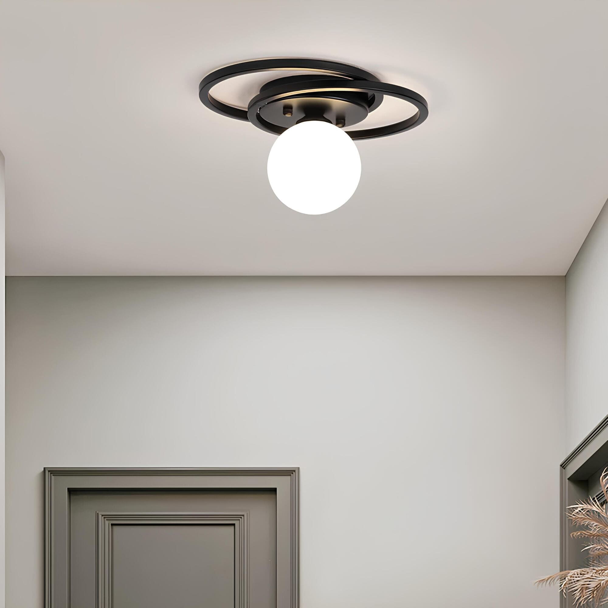 Alura - Golden LED Ceiling Light with Timeless Spherical Design