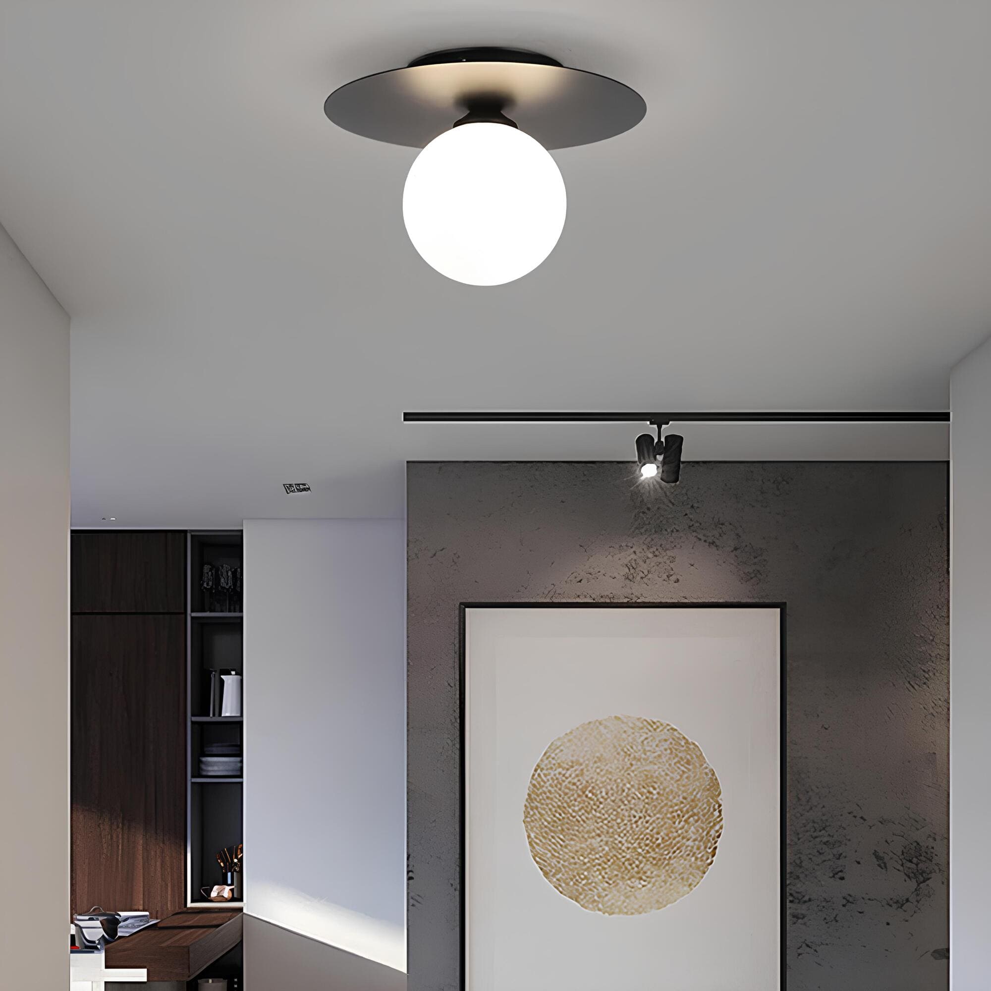 Alura - Golden LED Ceiling Light with Timeless Spherical Design