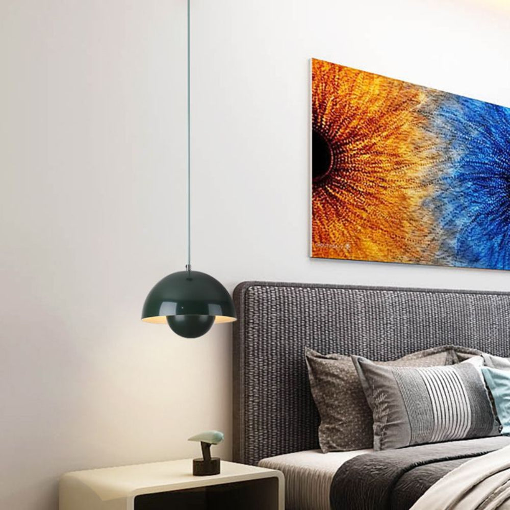 Lumina: Modern Scandinavian Pendant Light with Colored LED Bulbs