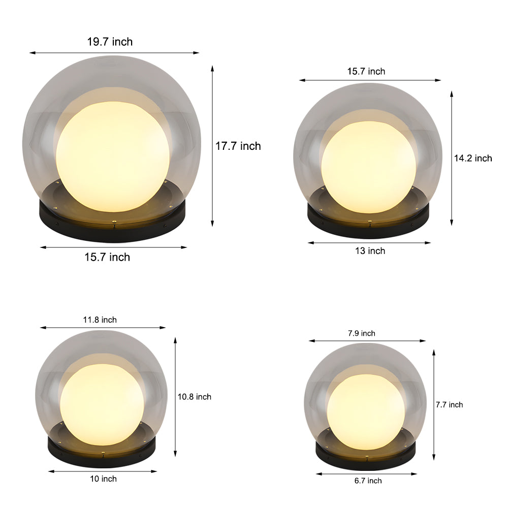 Lunard - Outdoor Pillar Lamp IP65 Waterproof Design