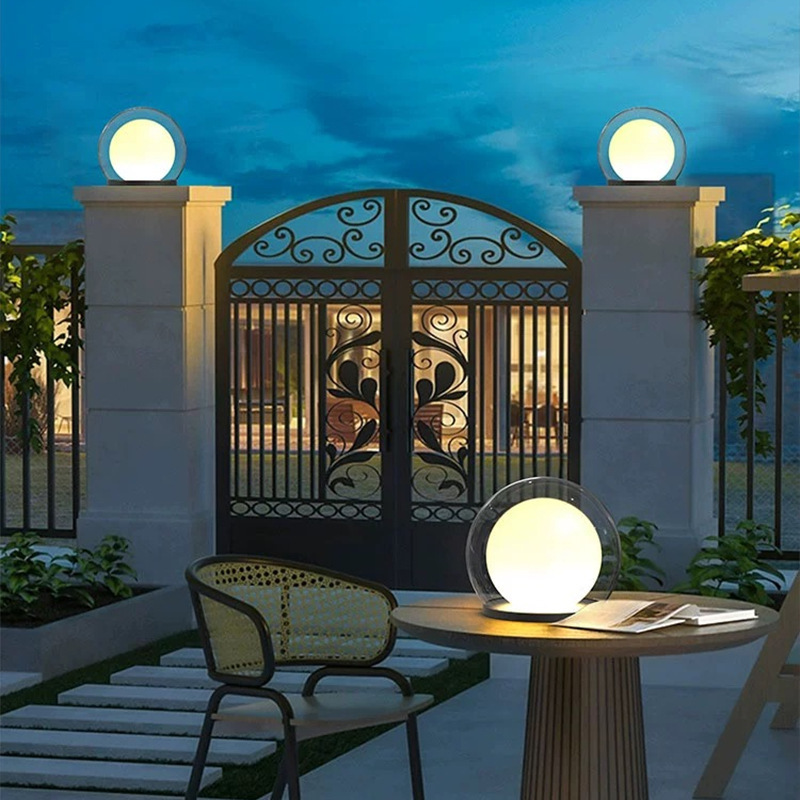 Lunard - Outdoor Pillar Lamp IP65 Waterproof Design