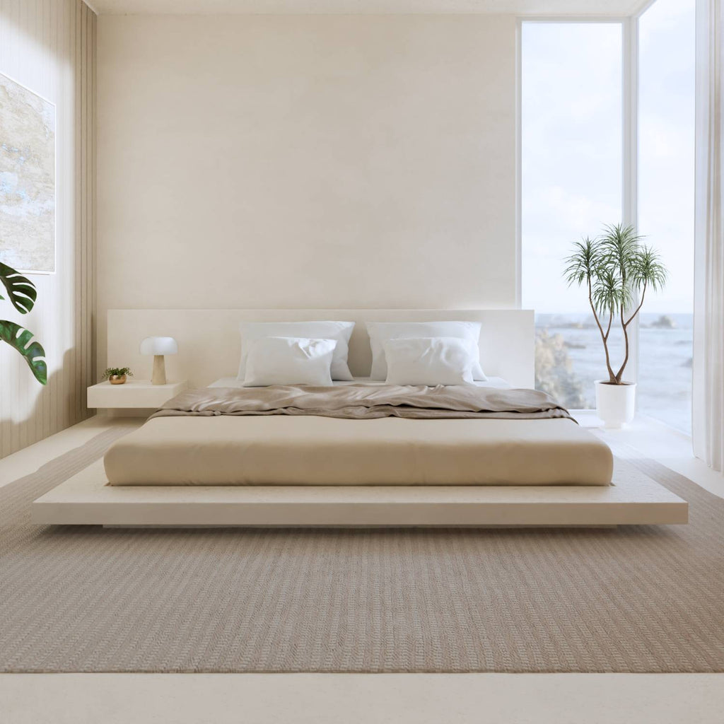 Bela Table Lamp | Genuine Travertine Base, Mouth-Blown Glass Shade