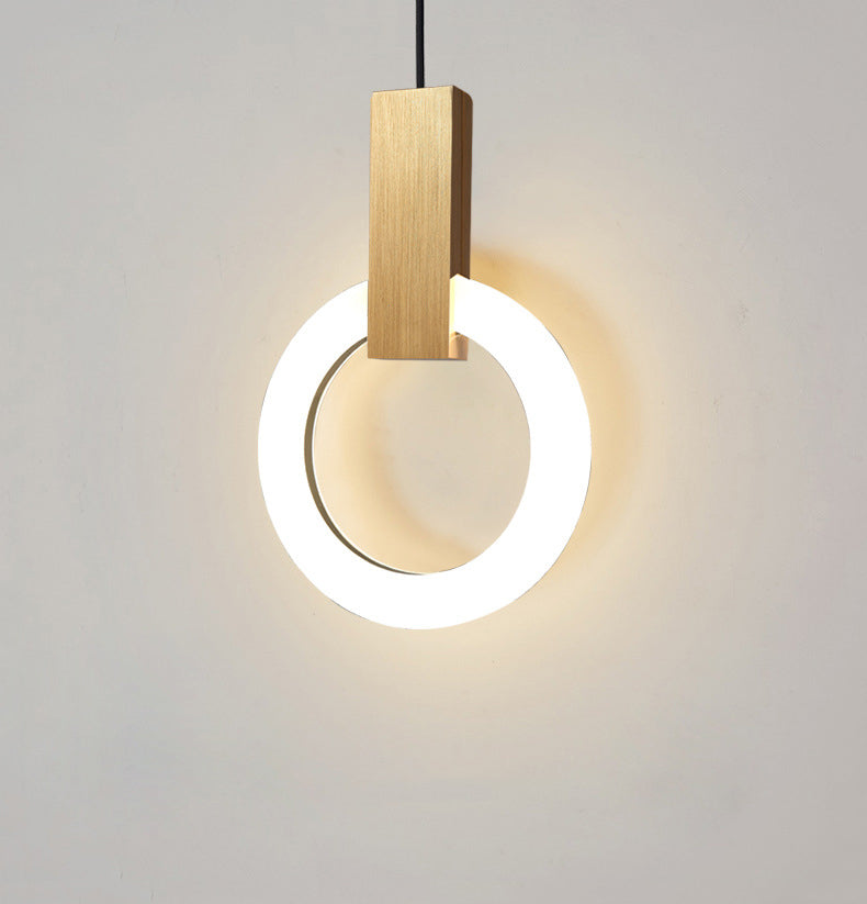 NordCirca: Minimalist LED Pendant Lamp with Acrylic Ring – for Modern Living & Entrance Areas