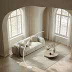 Luna Floor Lamp | Matte Black, Dimmable LED 2700K Light