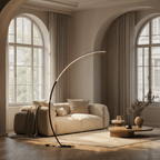 Luna Floor Lamp | Matte Black, Dimmable LED 2700K Light