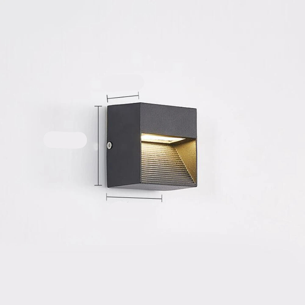 LED Step Light PIR Motion Sensor Aluminum Low Voltage Wall Mount