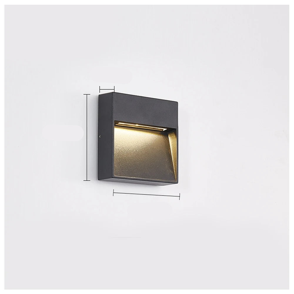 LED Step Light PIR Motion Sensor Aluminum Low Voltage Wall Mount
