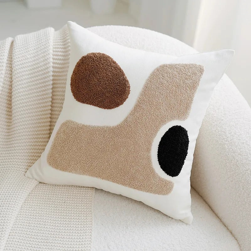 Milo Vintage Patchwork Kussenhoezen | Zacht Polyester, Onzichtbare Rits