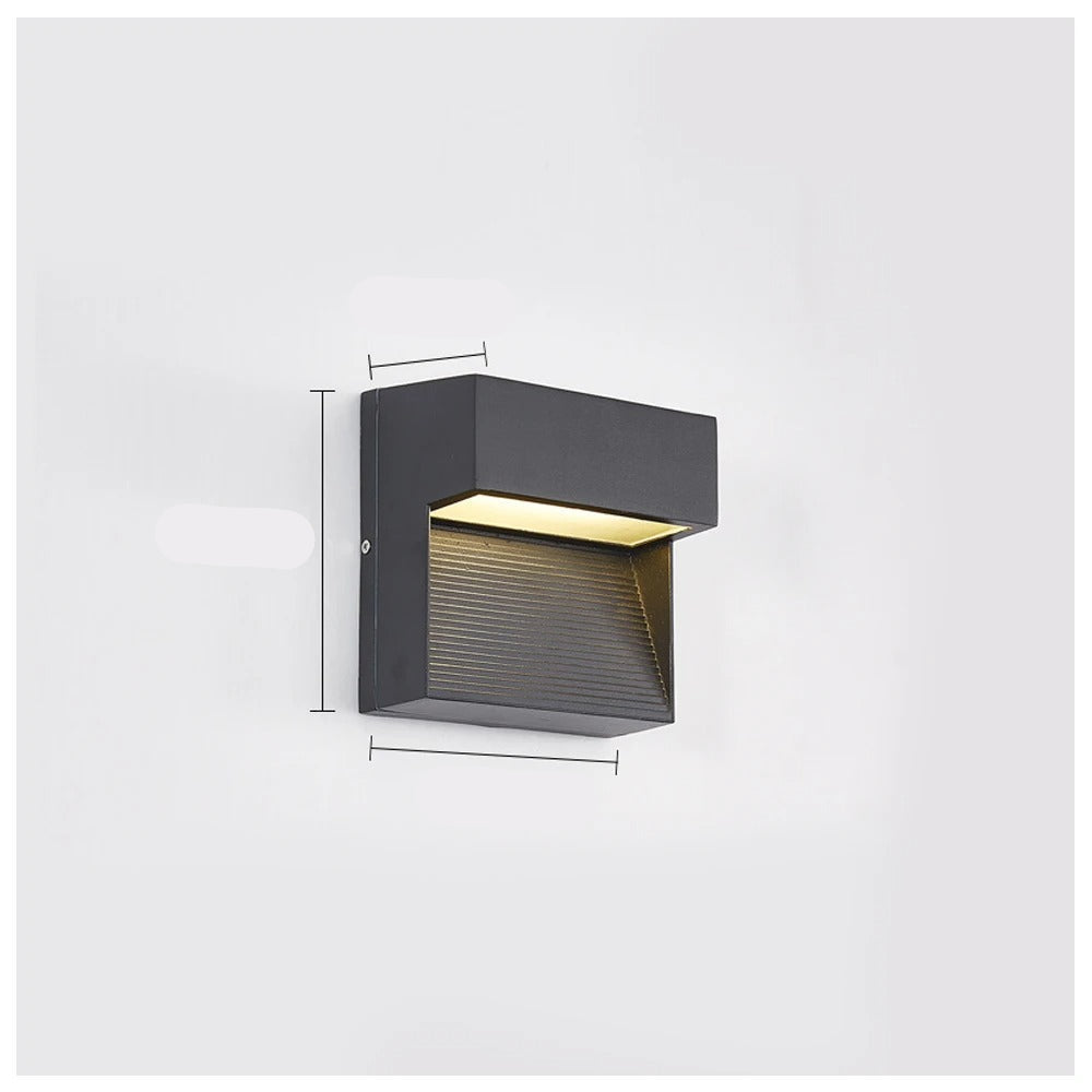 LED Step Light PIR Motion Sensor Aluminum Low Voltage Wall Mount