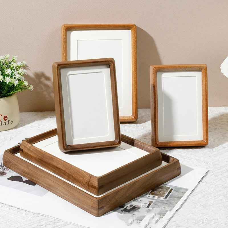 Vico Wooden Photo Frame | Rounded Corners, Walnut or Cherry