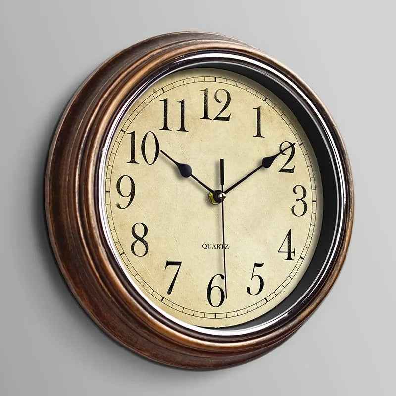 Brio Wooden Wall Clock | Silent Quartz Movement, Classic Design