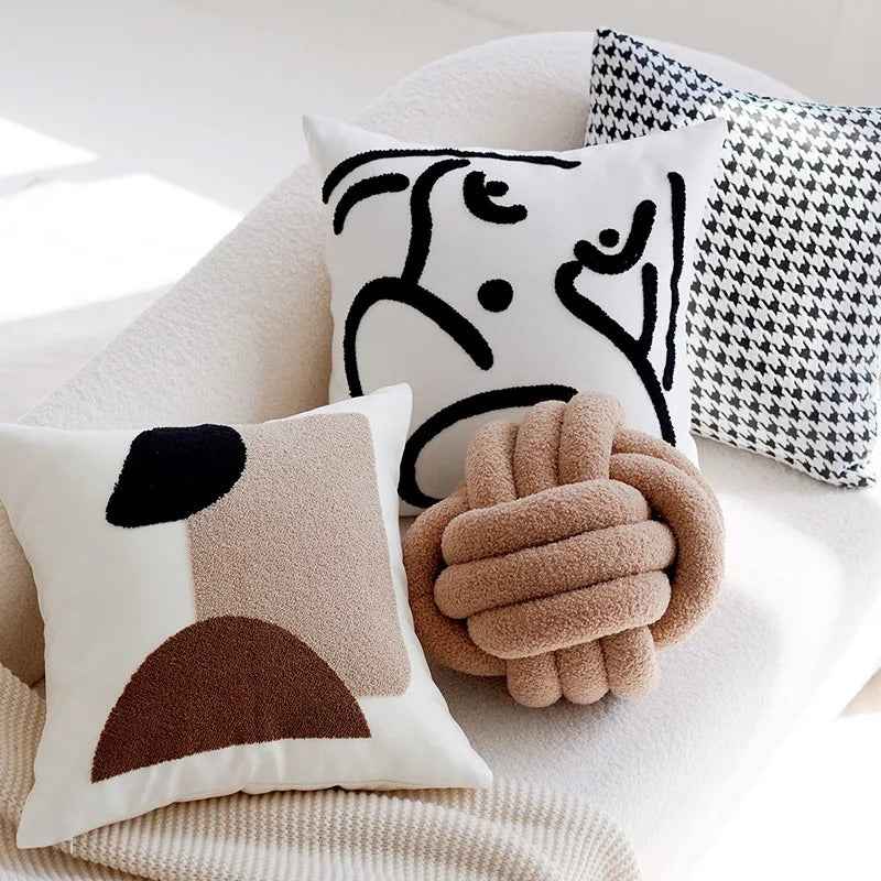Milo Vintage Patchwork Kussenhoezen | Zacht Polyester, Onzichtbare Rits
