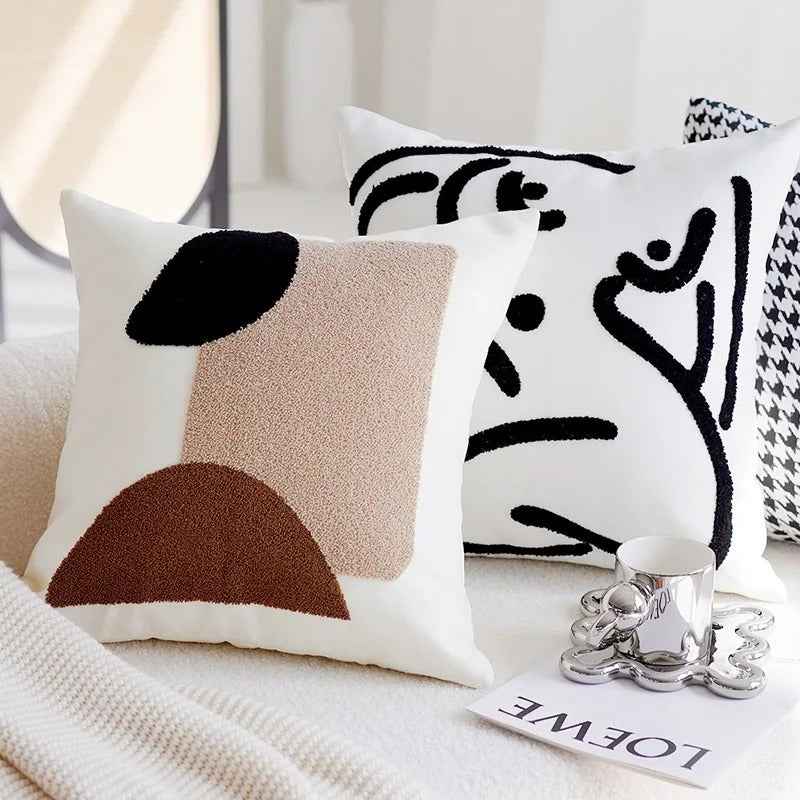 Milo Vintage Patchwork Kussenhoezen | Zacht Polyester, Onzichtbare Rits