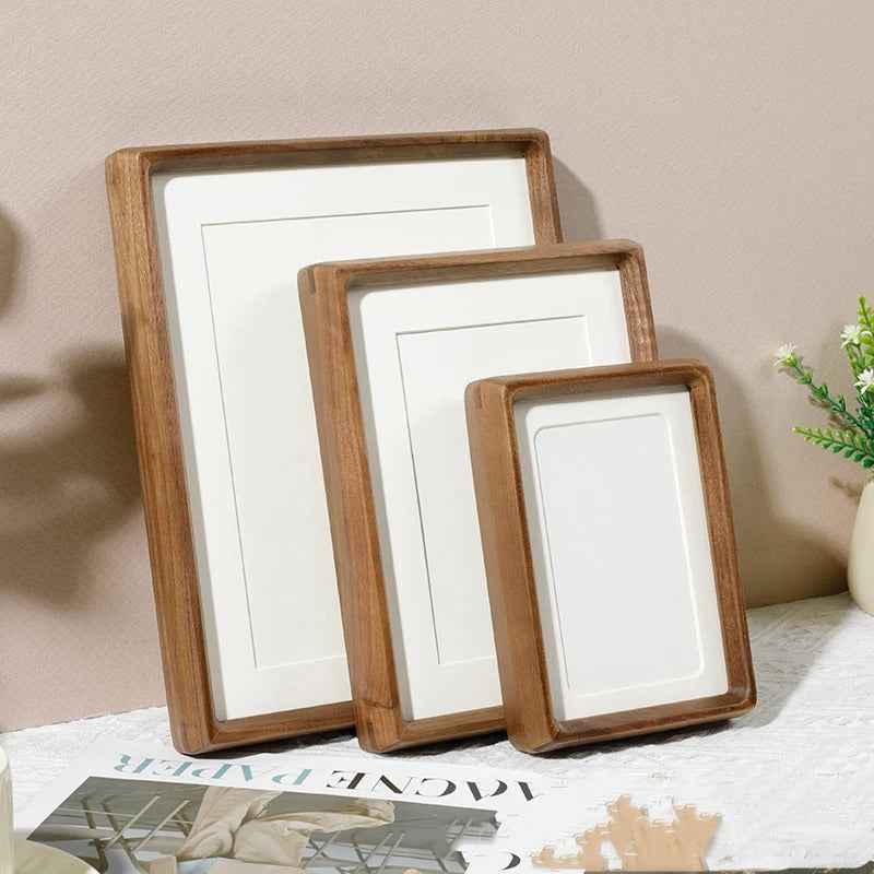Vico Wooden Photo Frame | Rounded Corners, Walnut or Cherry