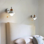 Bela Nordic Wood Wall Lamp | Minimalist Pull-Switch Design