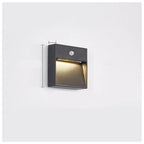LED Step Light PIR Motion Sensor Aluminum Low Voltage Wall Mount