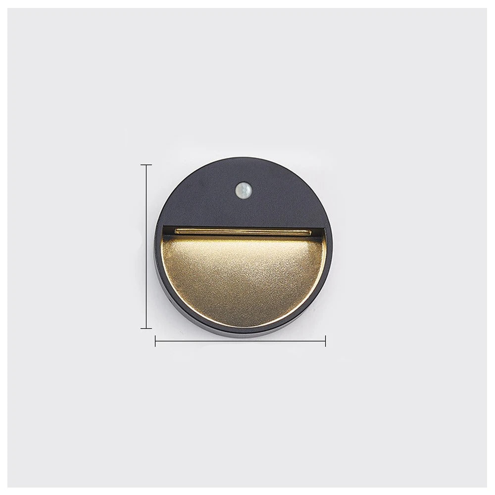 LED Step Light PIR Motion Sensor Aluminum Low Voltage Wall Mount