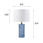 Marina glass table lamp set of 2