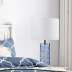 Marina glass table lamp set of 2