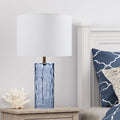 Marina glass table lamp set of 2