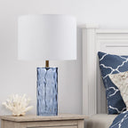 Marina glass table lamp set of 2