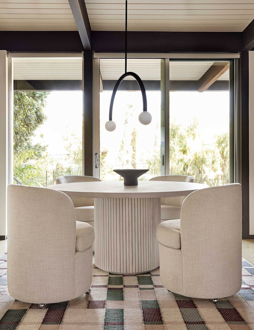 Mira Flatweave Wool Rug | Soft Wool-Cotton Blend, Geometric Design