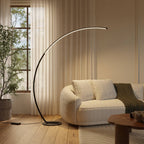 Mavea Arc Floor Lamp | Curved Body, Minimalist Design