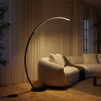 Mavea Arc Floor Lamp | Curved Body, Minimalist Design