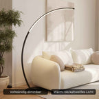 Mavea Arc Floor Lamp | Curved Body, Minimalist Design