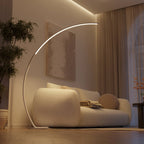 Mavea Arc Floor Lamp | Curved Body, Minimalist Design