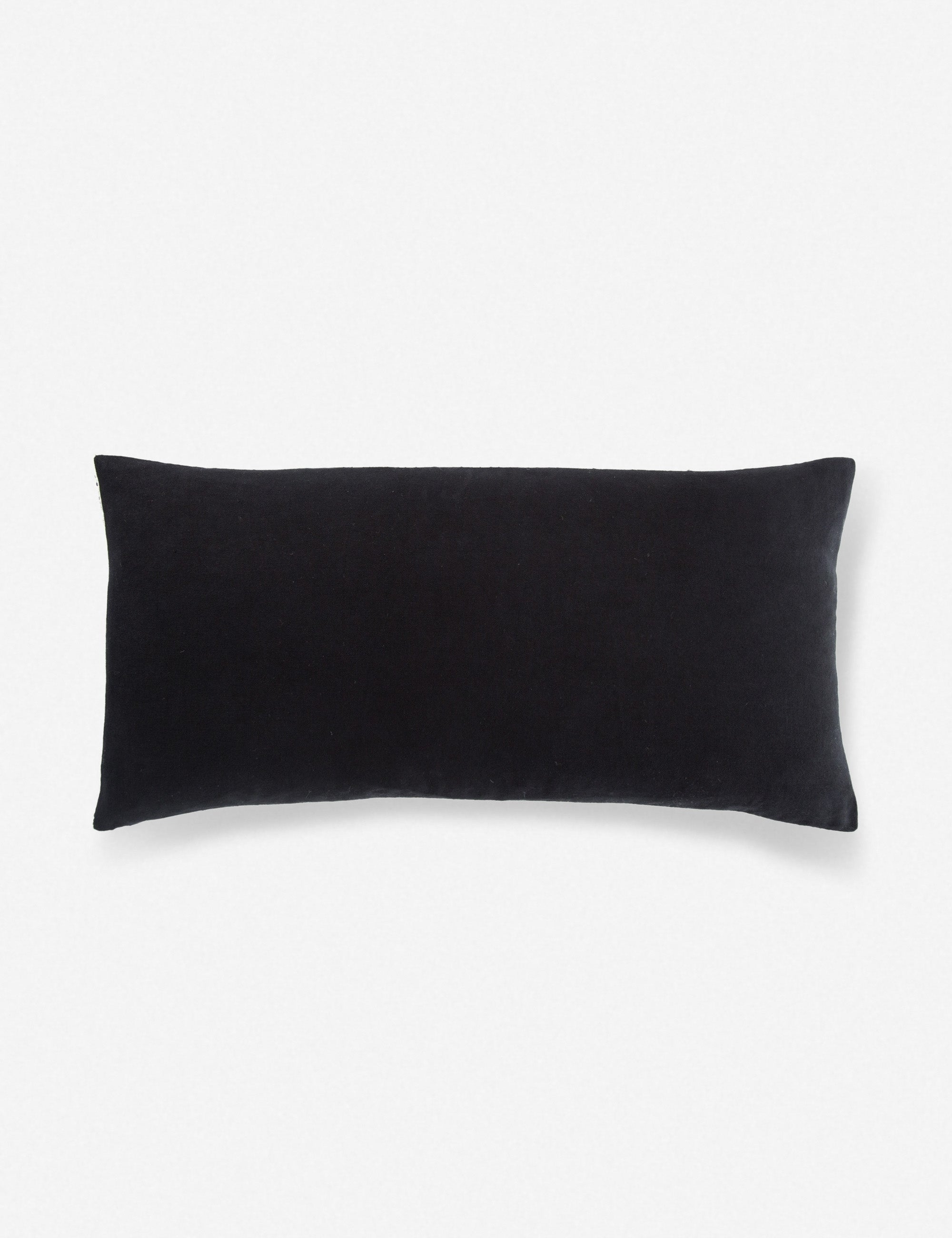 Pax Striped Lumbar Pillow | Marled Black and White Accent