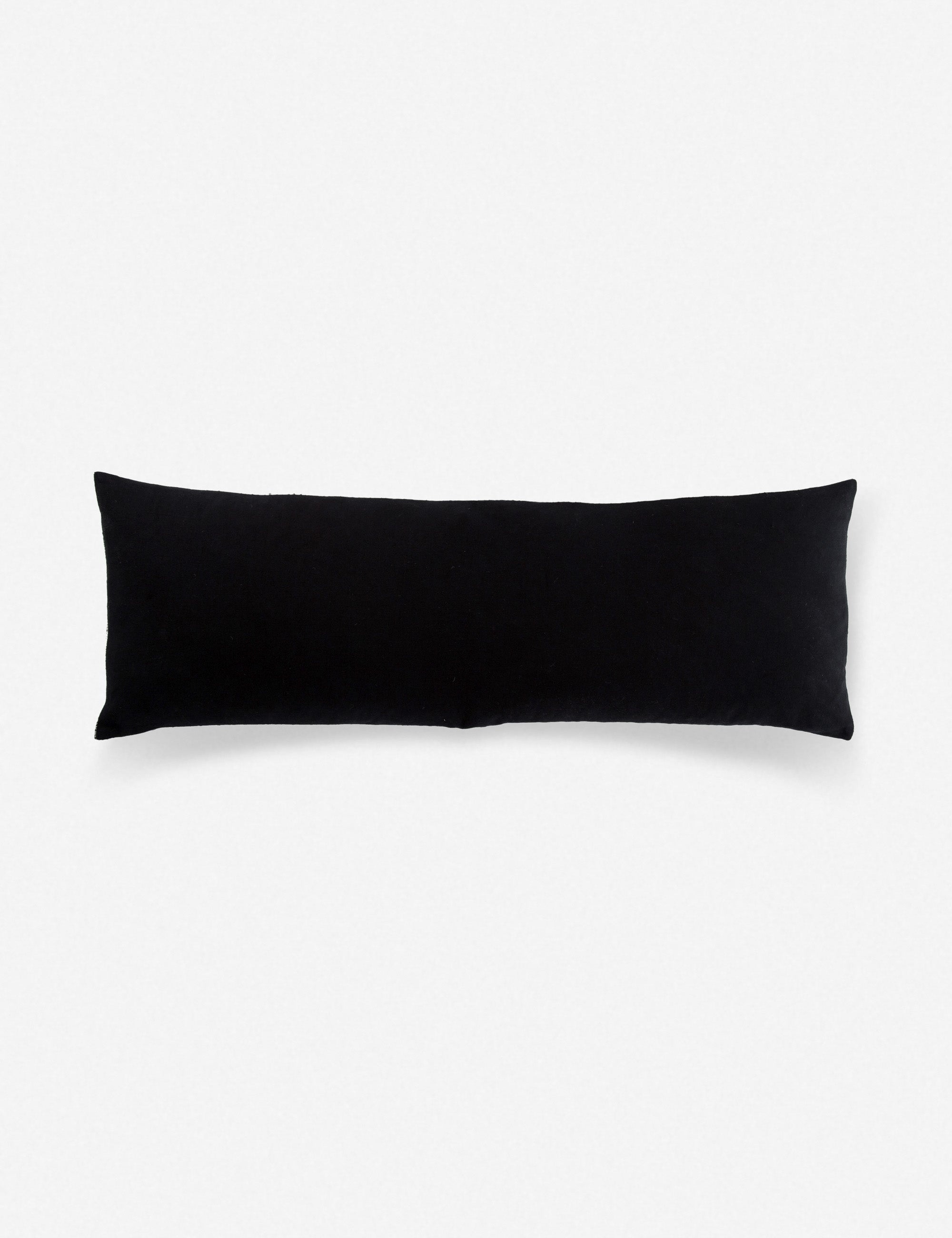 Pavo Lumbar Pillow | Marled Black & White Stripes