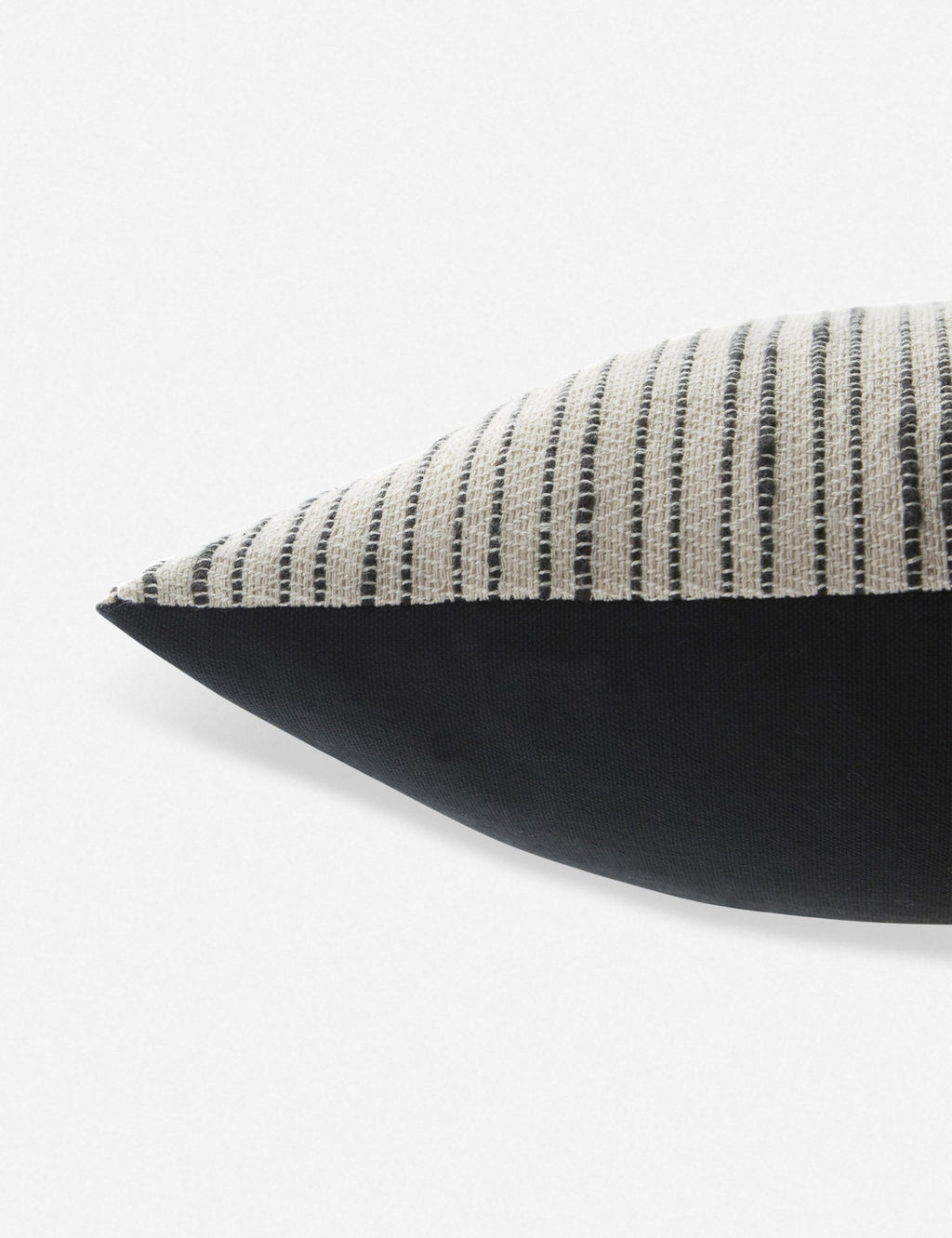 Pavo Lumbar Pillow | Marled Black & White Stripes