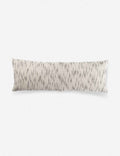 Pax Striped Lumbar Pillow | Marled Black and White Accent