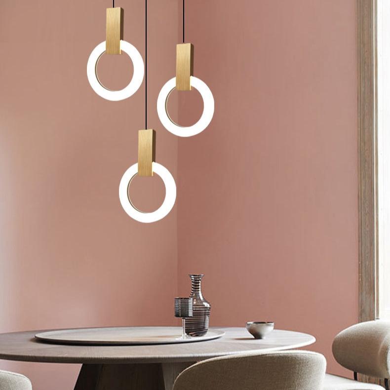 NordCirca: Minimalist LED Pendant Lamp with Acrylic Ring – for Modern Living & Entrance Areas