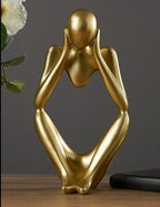 Mente Sculptuur | Abstracte Denker, Duurzaam Hars