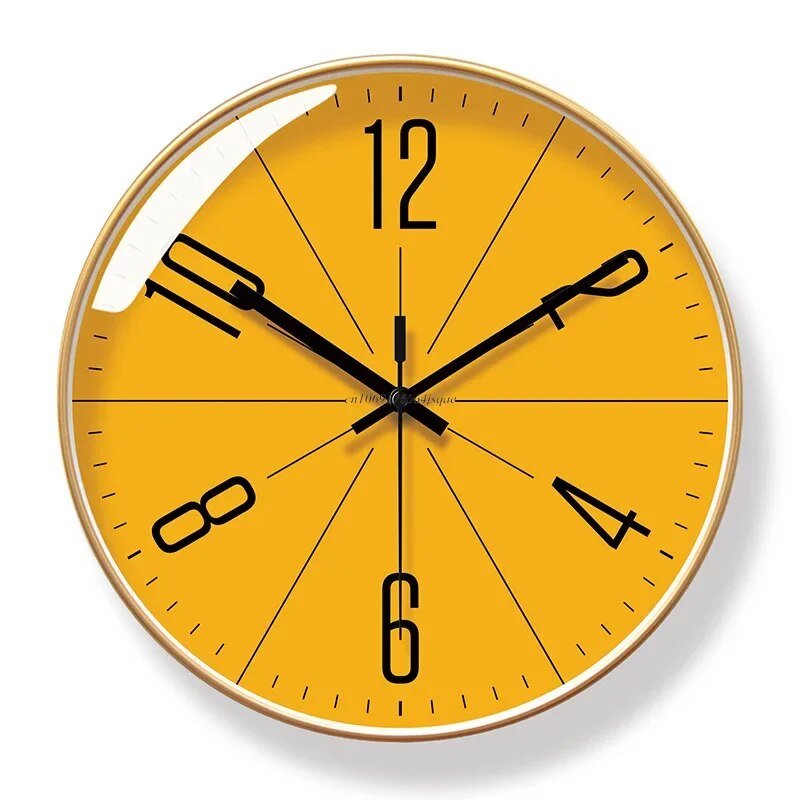 Blixt Wall Clock | Silent Quartz Mechanism, Minimalistic Design