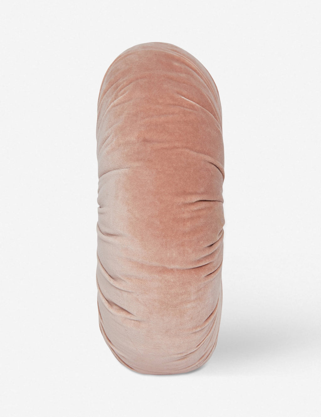 Mira Velvet Round Pillow | Pleated Texture, Soft Hues