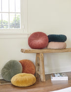 Monroe Velvet Round Pillow