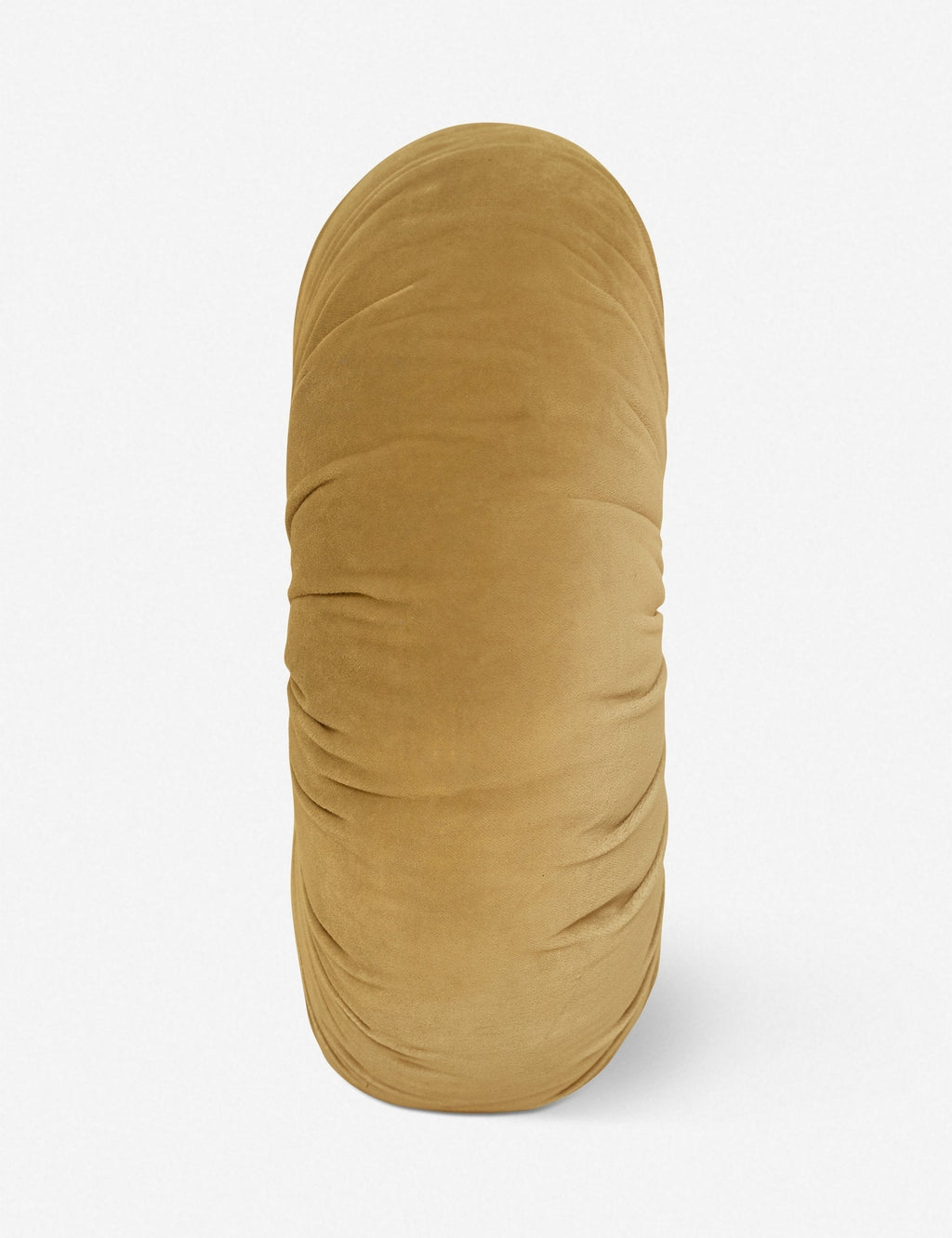 Mira Velvet Round Pillow | Pleated Texture, Soft Hues